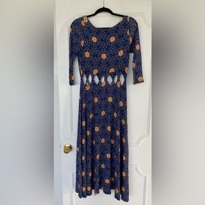 FARM FLORAL MIDI DRESS